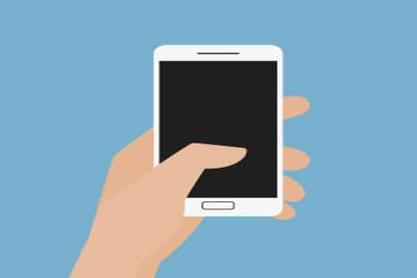 Imagem da função de toque de um Smartphone