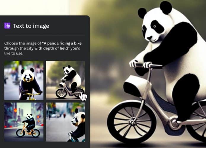 Canva usa inteligência artificial para criar imagens a partir de textos