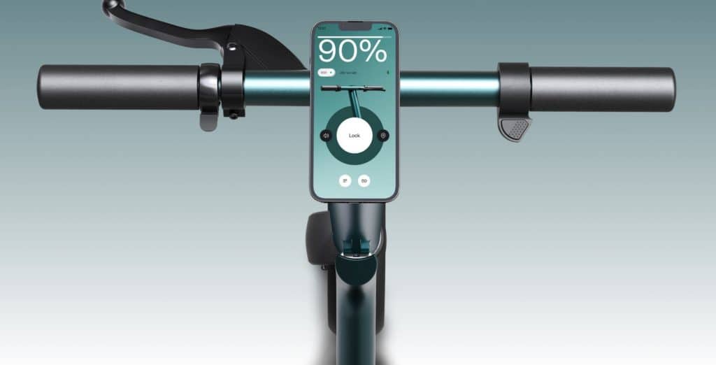 Sistema de travamento inteligente do patinete elétrico Äike T.