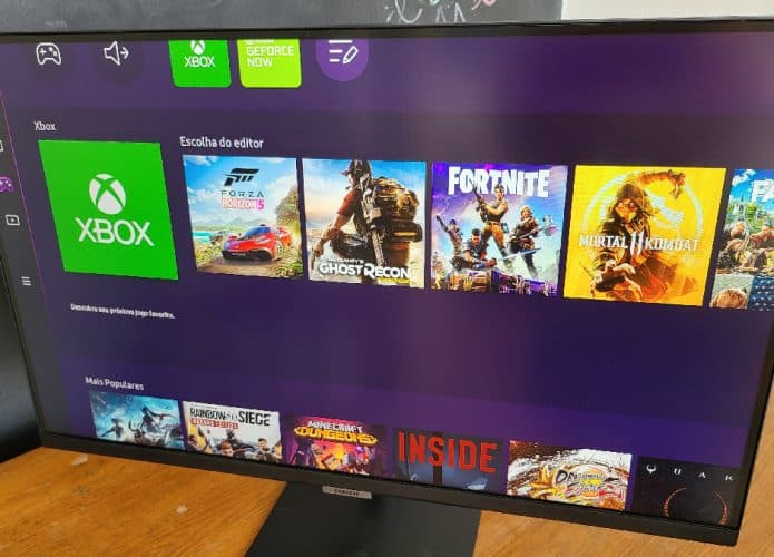 Smart Monitor M5 de 27 polegadas tem Gaming Hub para games sem PC conectado
