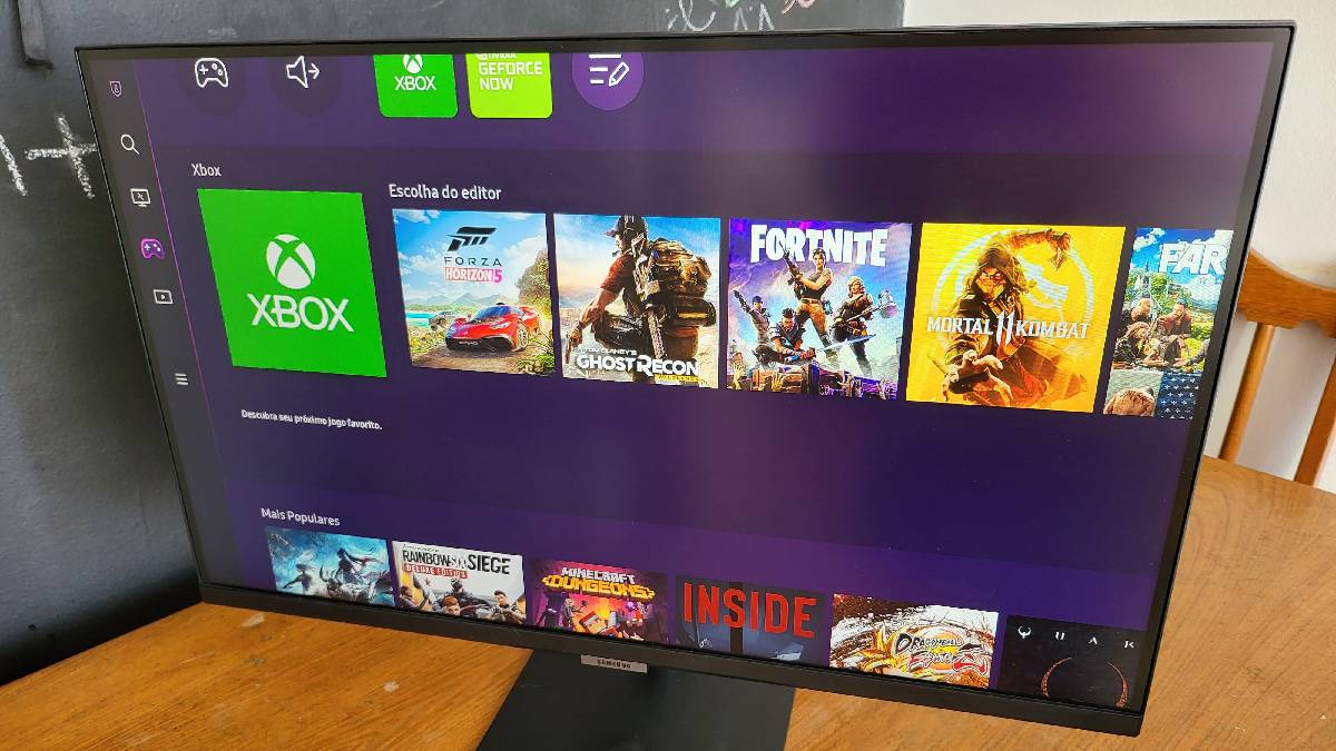 Smart Monitor M5 de 27 polegadas tem Gaming Hub para games sem PC conectado