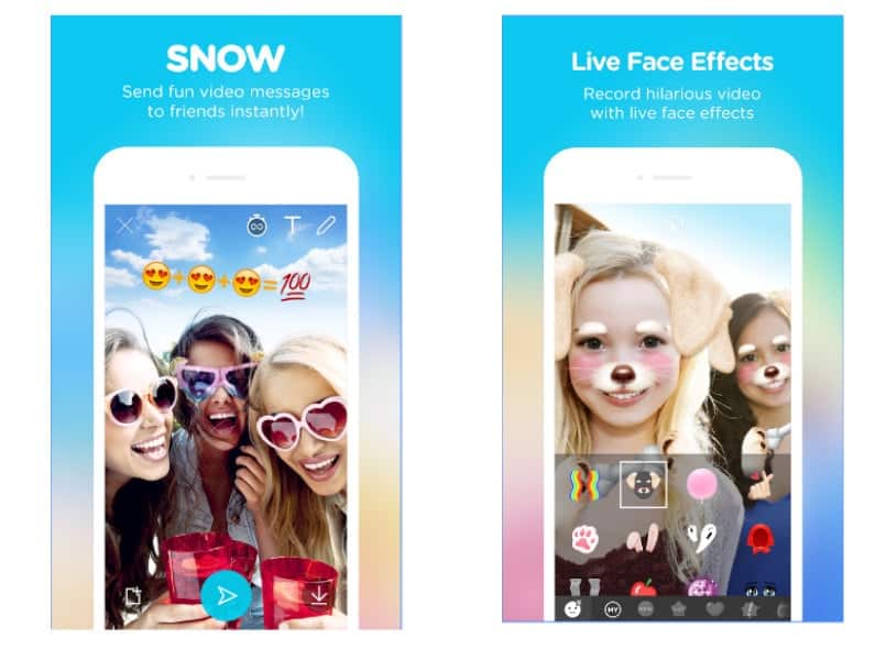 Resultado de imagem para Snow app