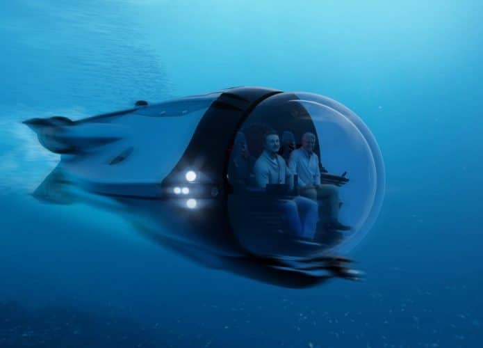 Super submarino elétrico atinge 35 km/h