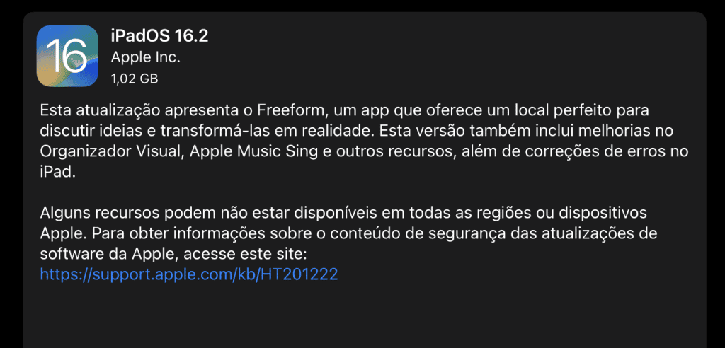 iPadOS 16.2 com tela externa (Imagem: reprodução)