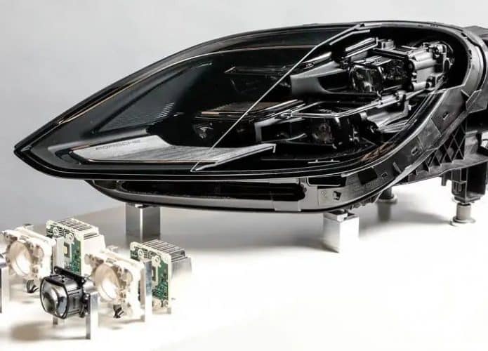 Porsche apresenta faróis com 65 mil pixels