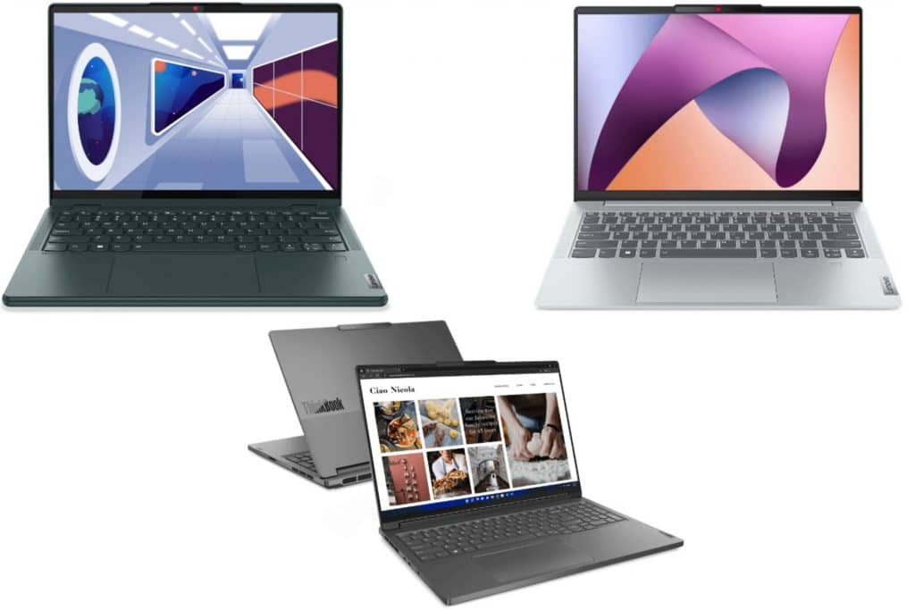 Yoga 6 Gen 8 AMD 13, IdeaPad Slim 5 14 e ThinkBook 16p Gen 4