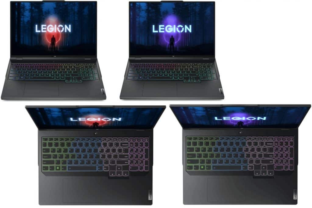 Lenovo Legion 7 Pro 16.8, Legion 7i Pro 16.8, Legion 5 Pro 16.8 e Legion 5i Pro 16.8