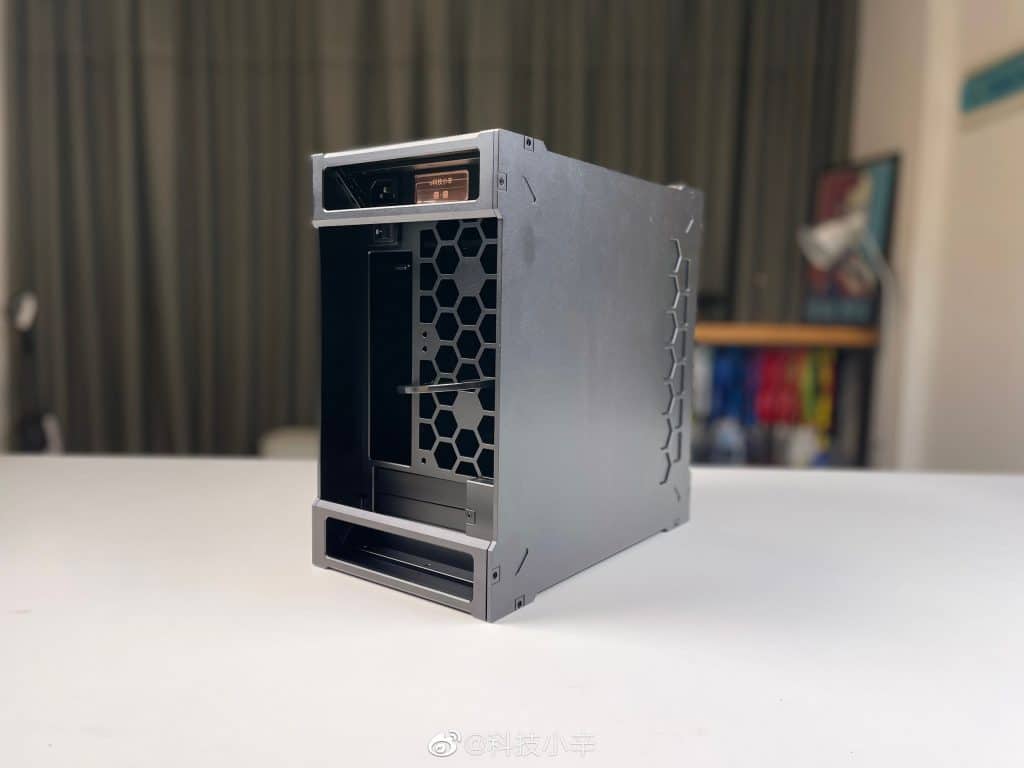 Possível mini PC da Xiaomi. Imagem: Reprodução/Weibo