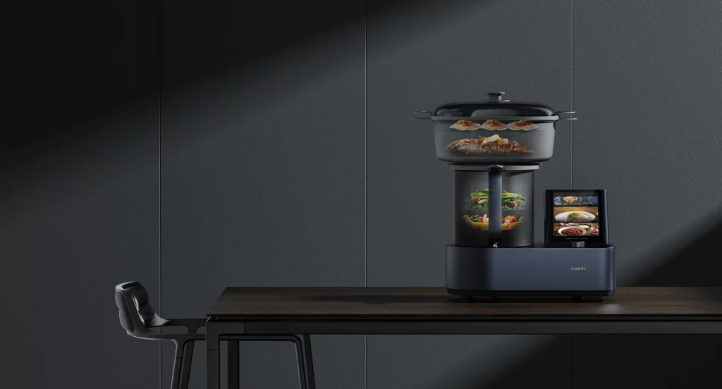Robô cozinheiro da Xiaomi. Imagem: Divulgação