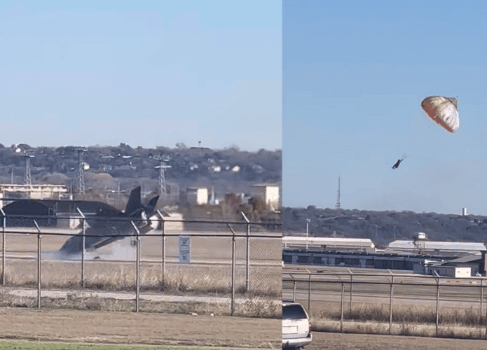 Vídeo capta acidente impressionante com caça F-35B
