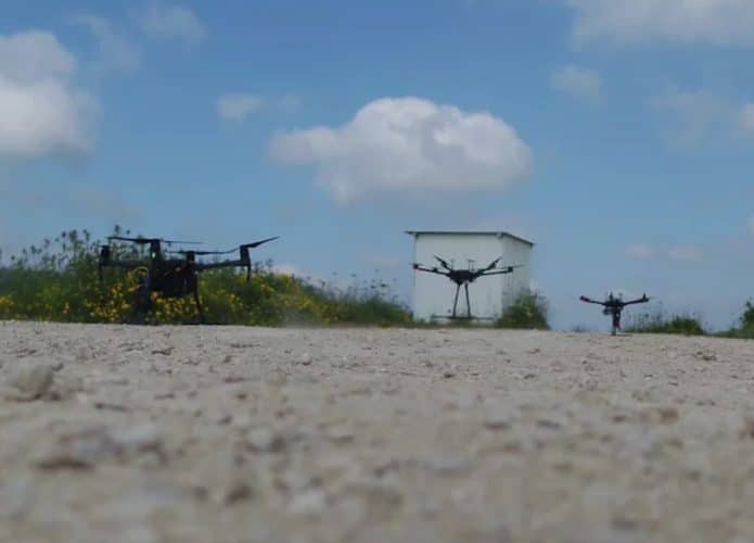 Alguns drones com software da startup de Israel