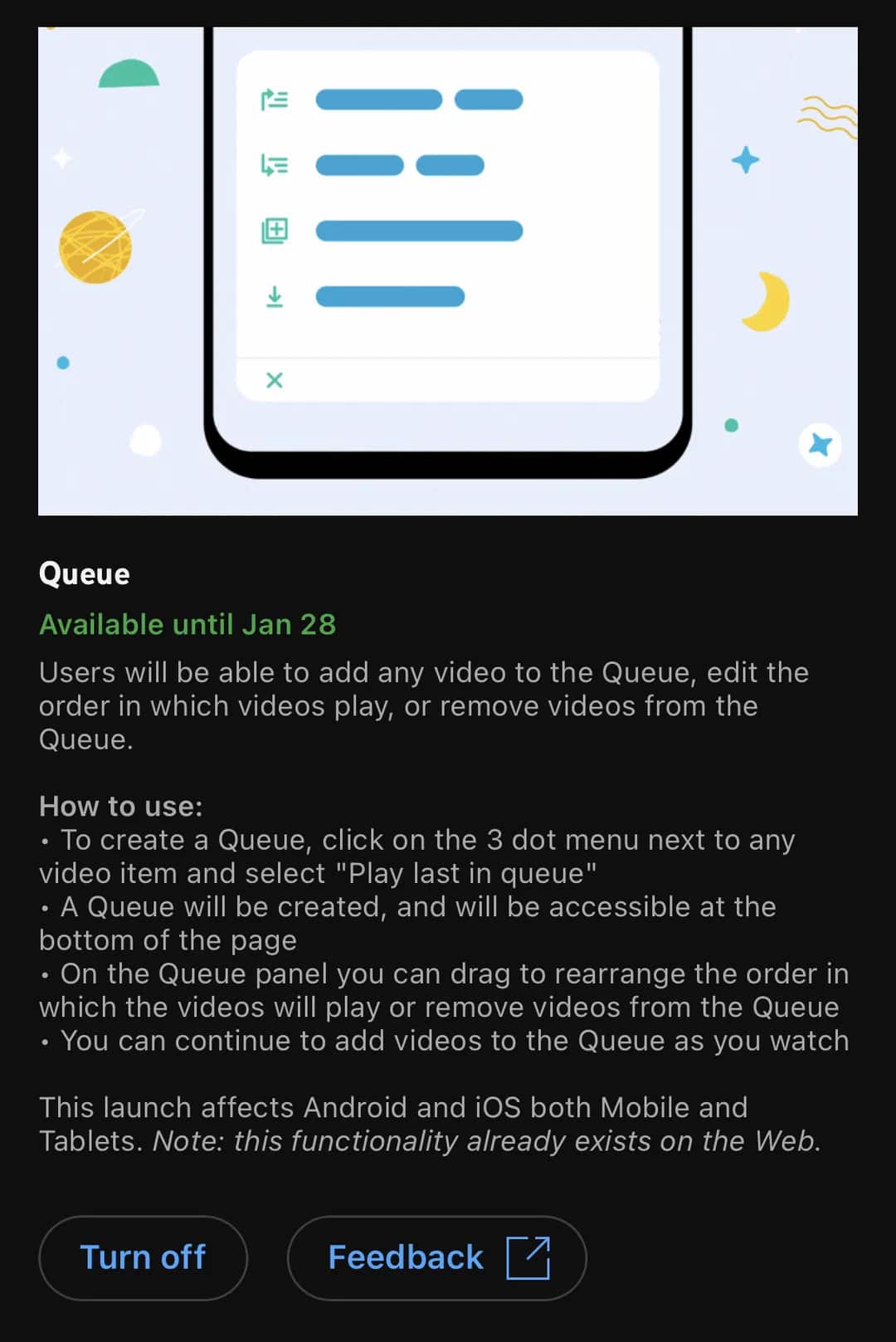 YouTube testa lista de reprodução no iOS e Android; saiba mais