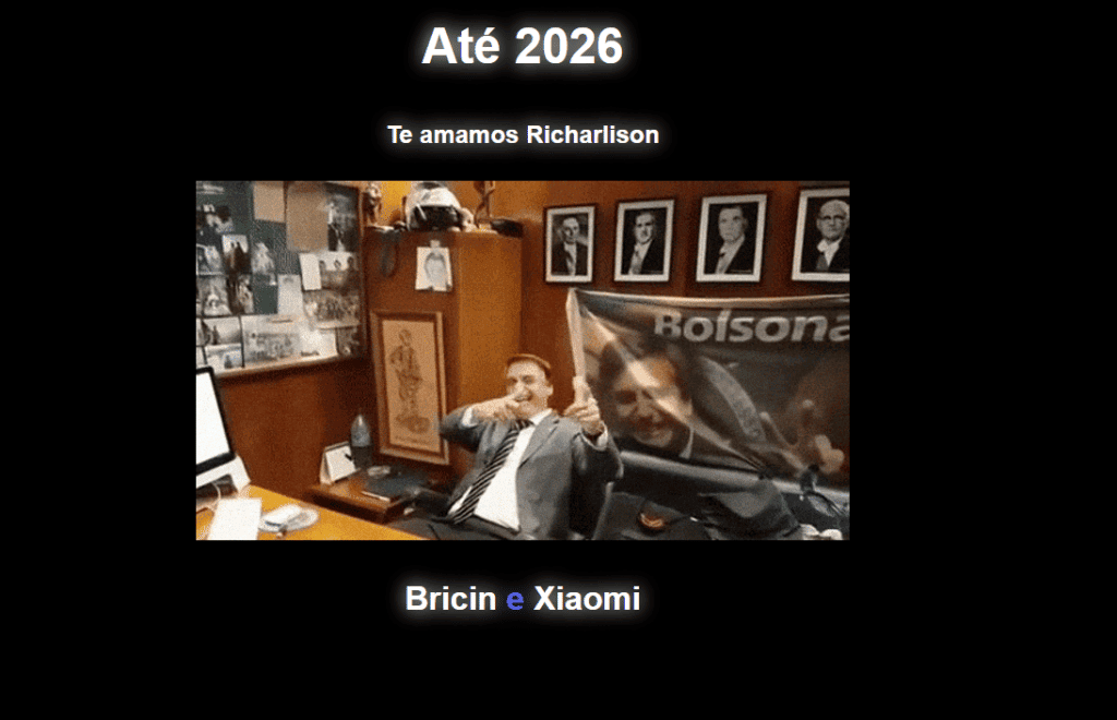 site richarlison hackeado por bolsonaristas