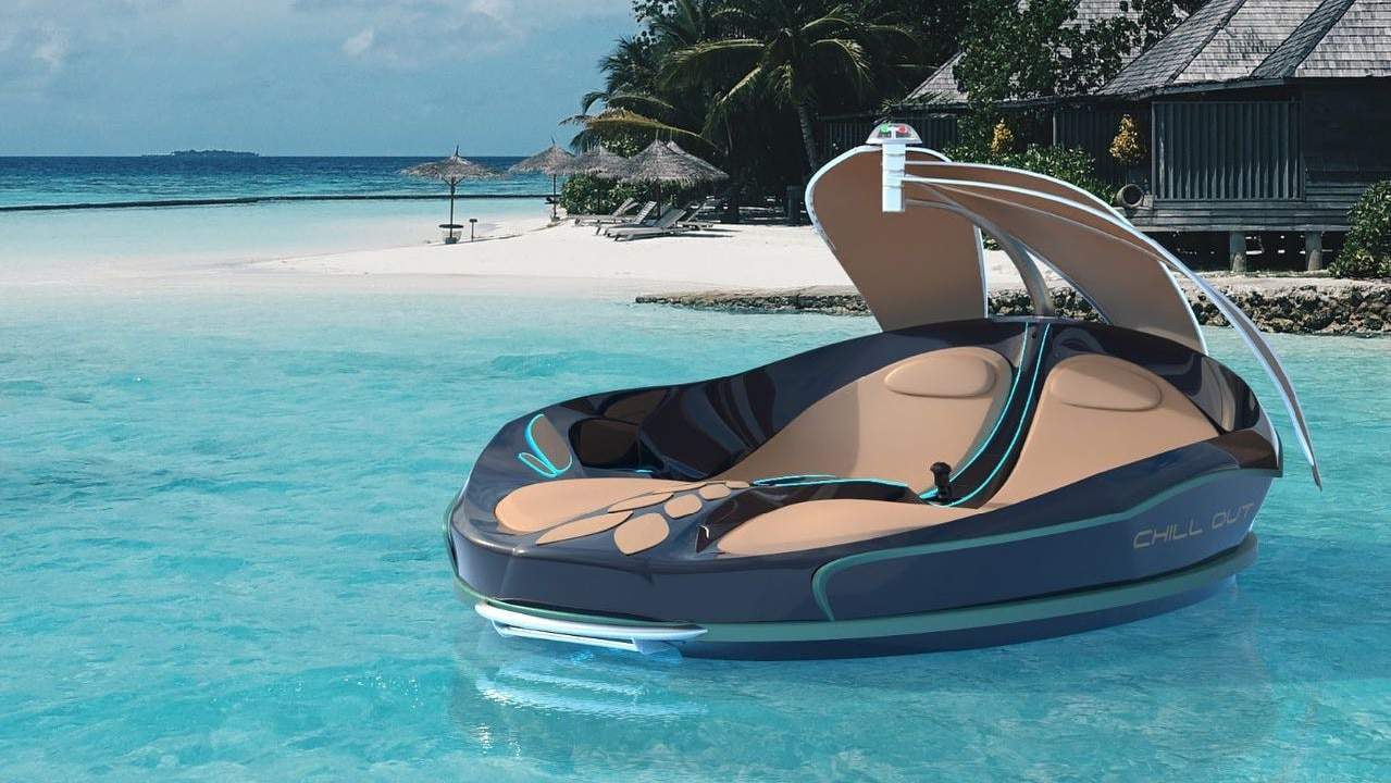 Ilha particular para dois? Barco elétrico tem casco de kevlar e tela controlada pelo celular