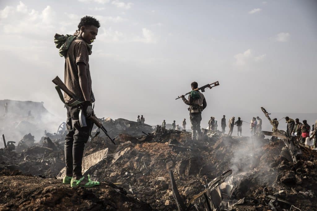 Guerra no Tigray durou dois anos antes do cessar-fogo em novembro. Imagem: Reprodução/The New York Times