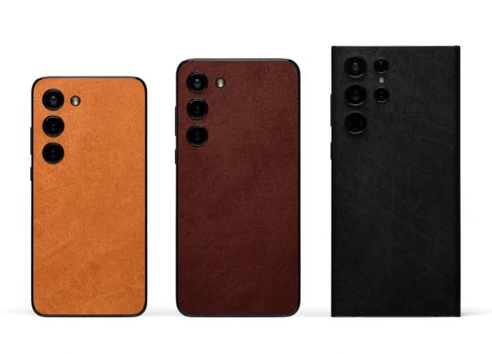 Galaxy S23, S23 Plus e S23 Ultra (Imagem: divulgação/Dbrand)