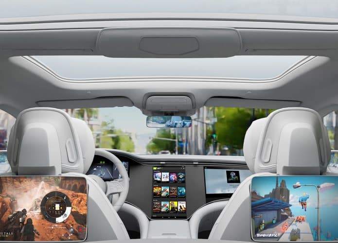 GeForce Now em carro (Imagem: divulgação/Nvidia)