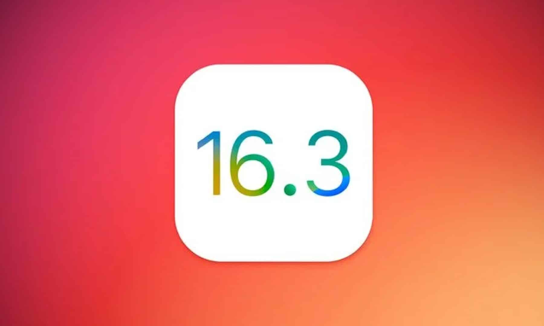 Atualização iOS 16.3