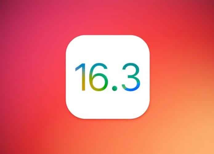 Atualização iOS 16.3