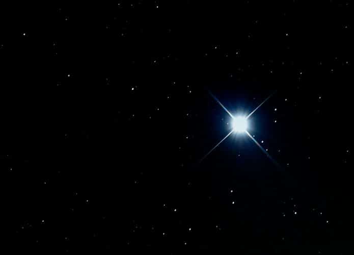 Estrela Sirius no espaço