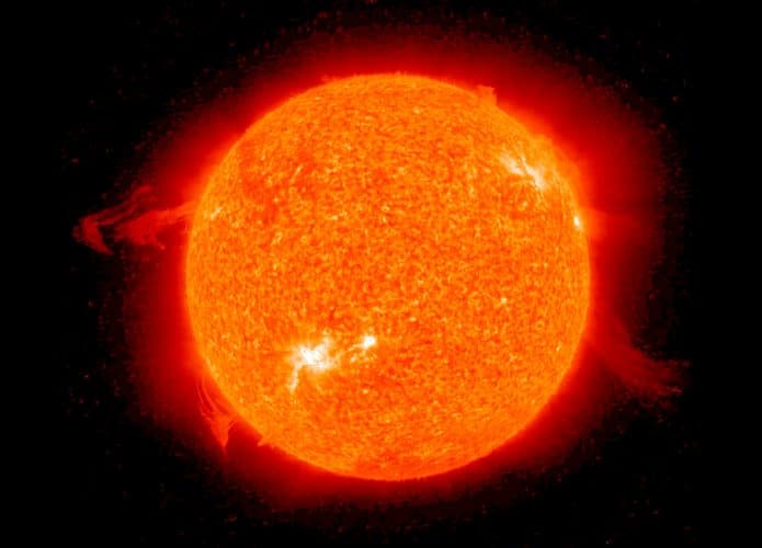 Sol no espaço