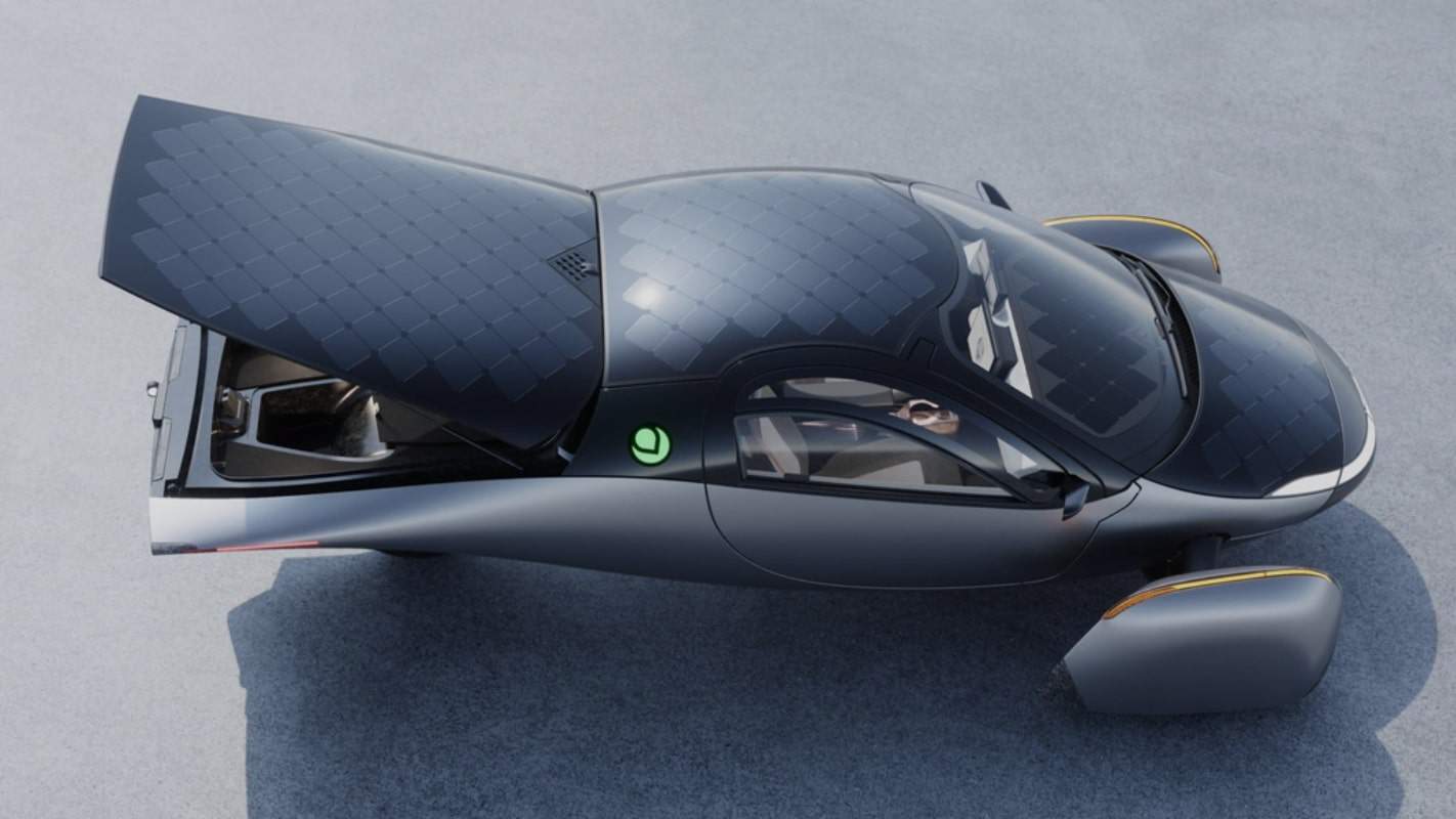 Edição de lançamento de carro elétrico roda 64 km por dia só com energia solar