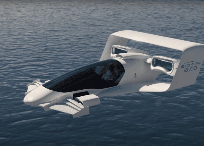 O J-2000 é o carro voador sem hélice que pode atingir 320 km/h