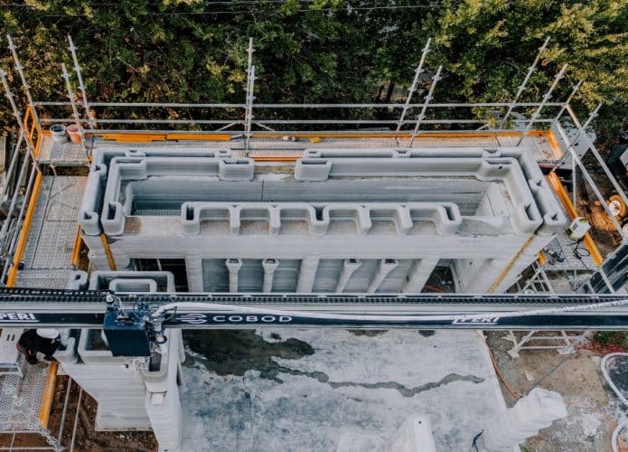 casa 2 andares impressa em 3d