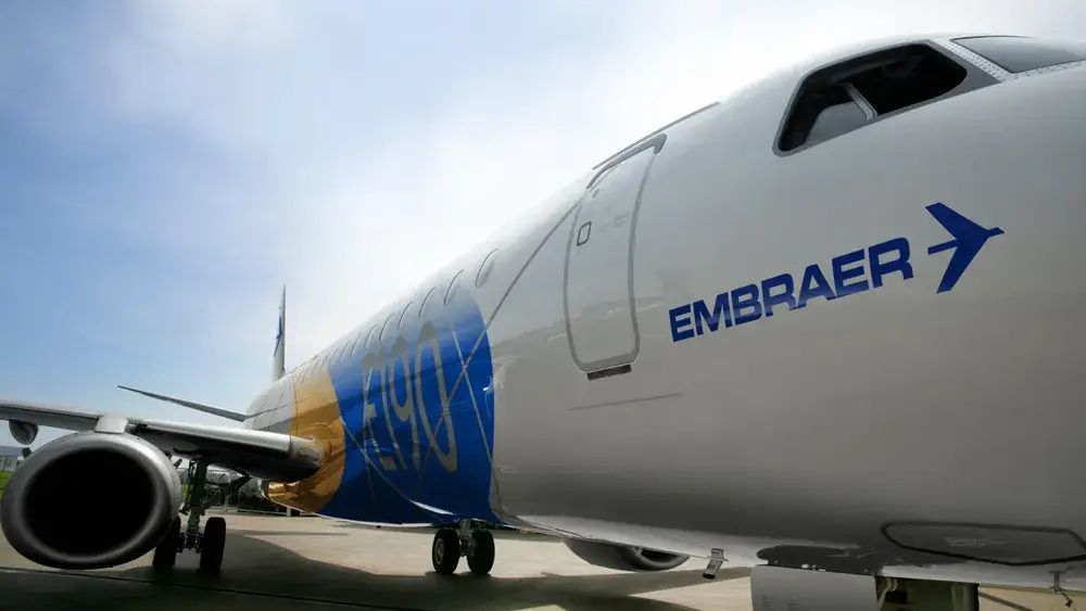 O Embraer E-190 é o novo avião do Palmeiras