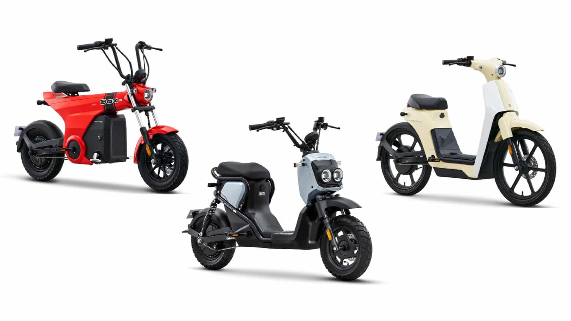 Novo trio de scooters elétricas da Honda