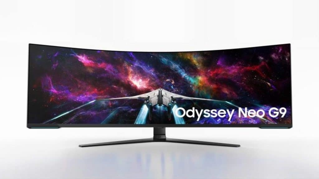 Monitor Samsung Odyssey Neo G9. Imagem: Divulgação