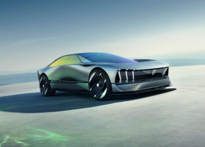 Carro elétrico e futurista da Peugeot é apresentado com 800 km de autonomia