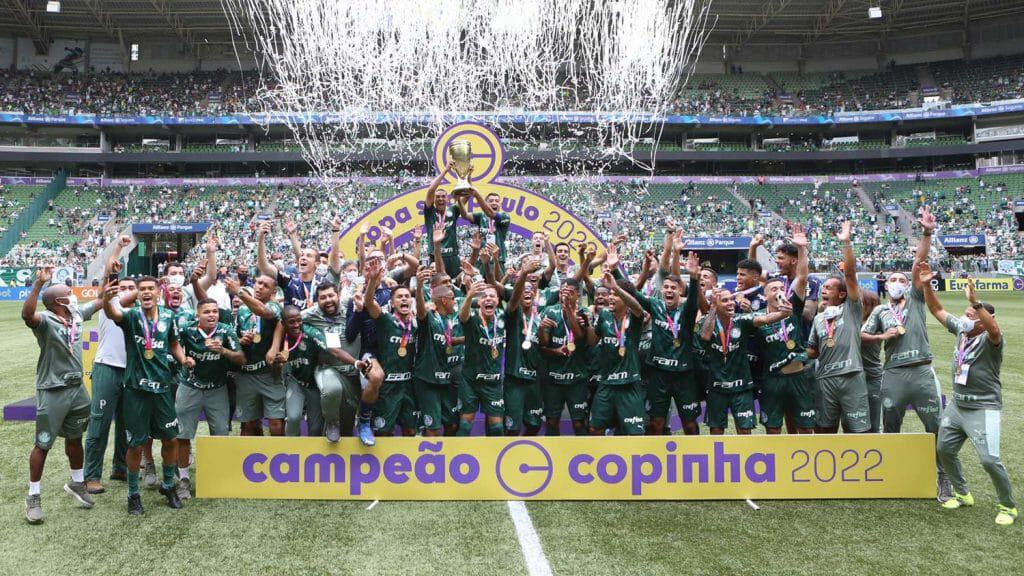 O Palmeiras é o atual campeão da Copinha. Imagem: Reprodução/Palmeiras