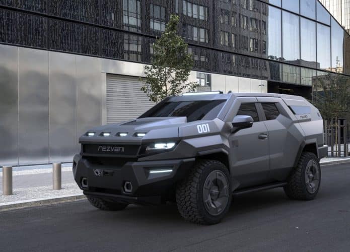 O Rezvani Vengeance é o SUV blindado que atira spray de pimenta