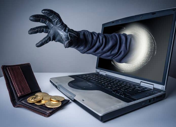 Roubo de criptomoedas