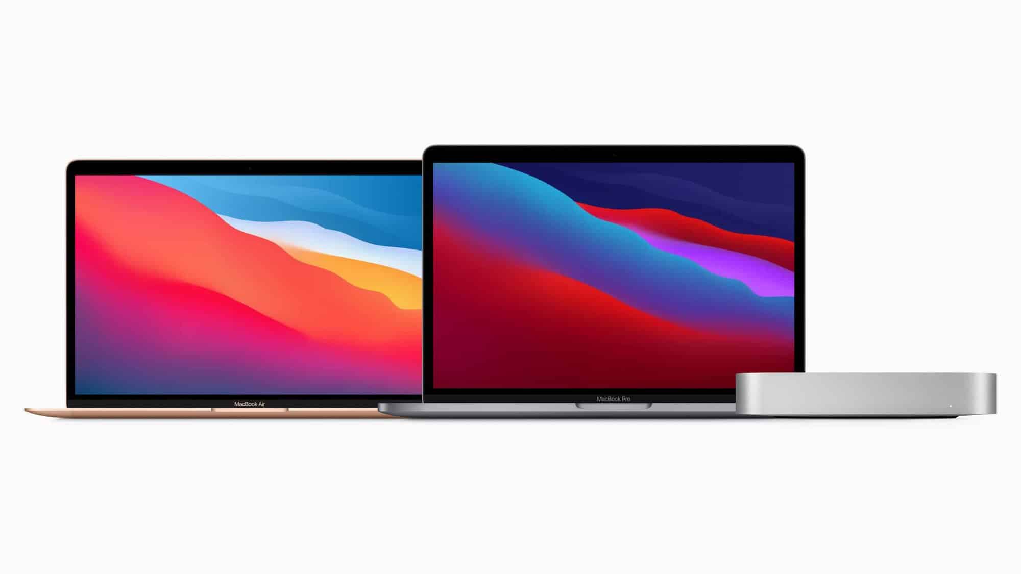 MacBook Air, Pro e Mac Mini com chip M1 (Imagem: divulgação/Apple)