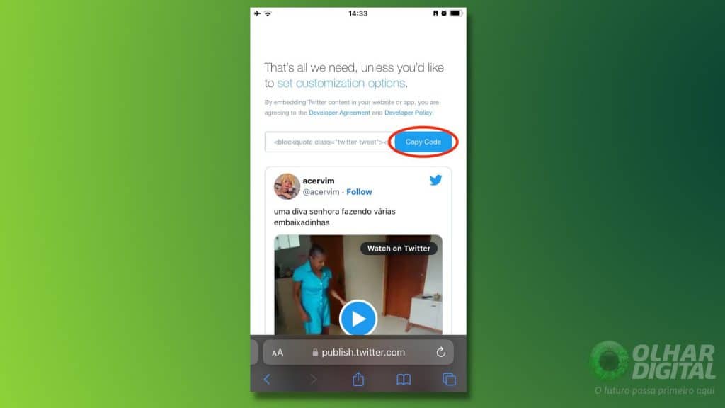Como embedar vídeos no Twitter - Olhar Digital