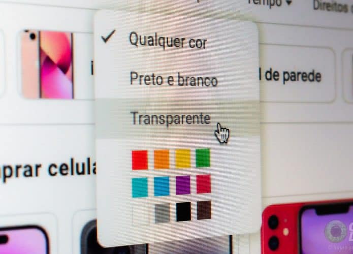 Filtro para buscar por PNGs de verdade no Google