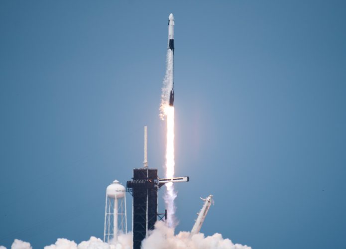 Lançamento da cápsula Crew Dragon, da SpaceX