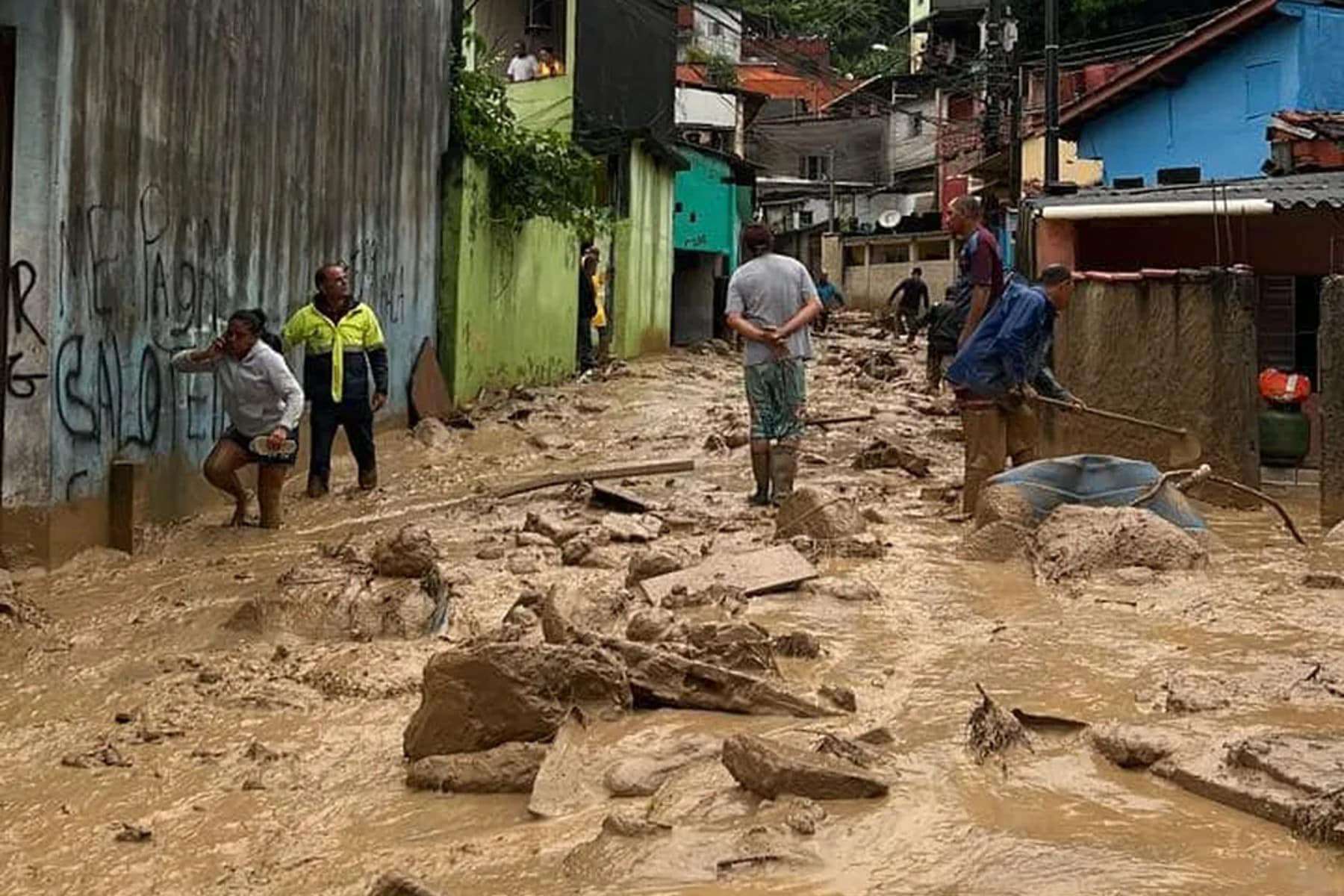 vítimas das chuvas no litoral de SP