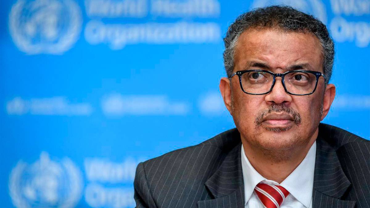 Tedros Adhanom, diretor-geral da OMS, em coletiva de imprensa