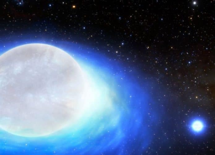 Imagem ilustrativa da morte de uma estrela de nêutrons