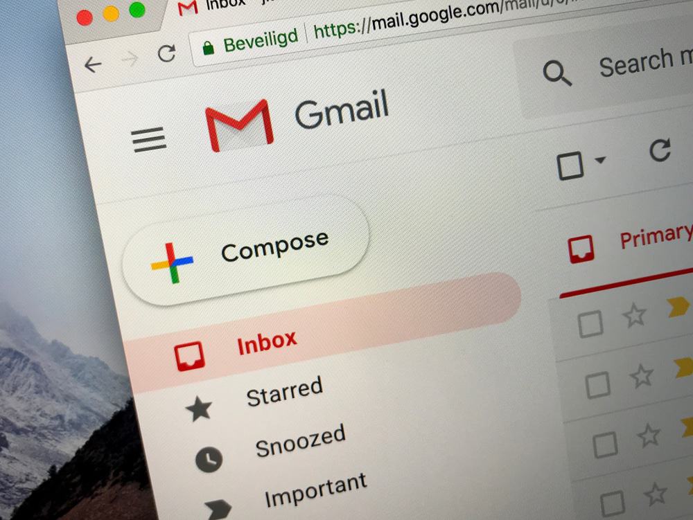 Gmail fora do ar