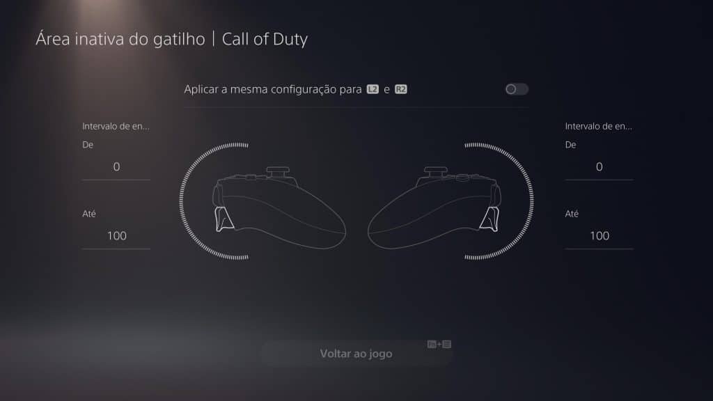 Personalização dos gatilhos do DualSense Edge (Imagem: reprodução)