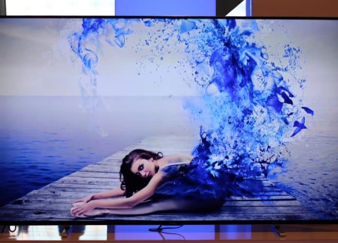 TV OLED em exibição