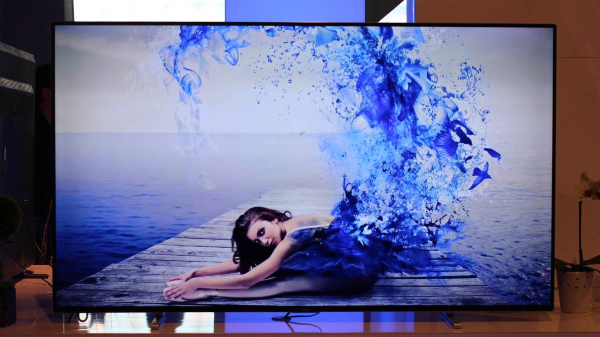 TV OLED em exibição