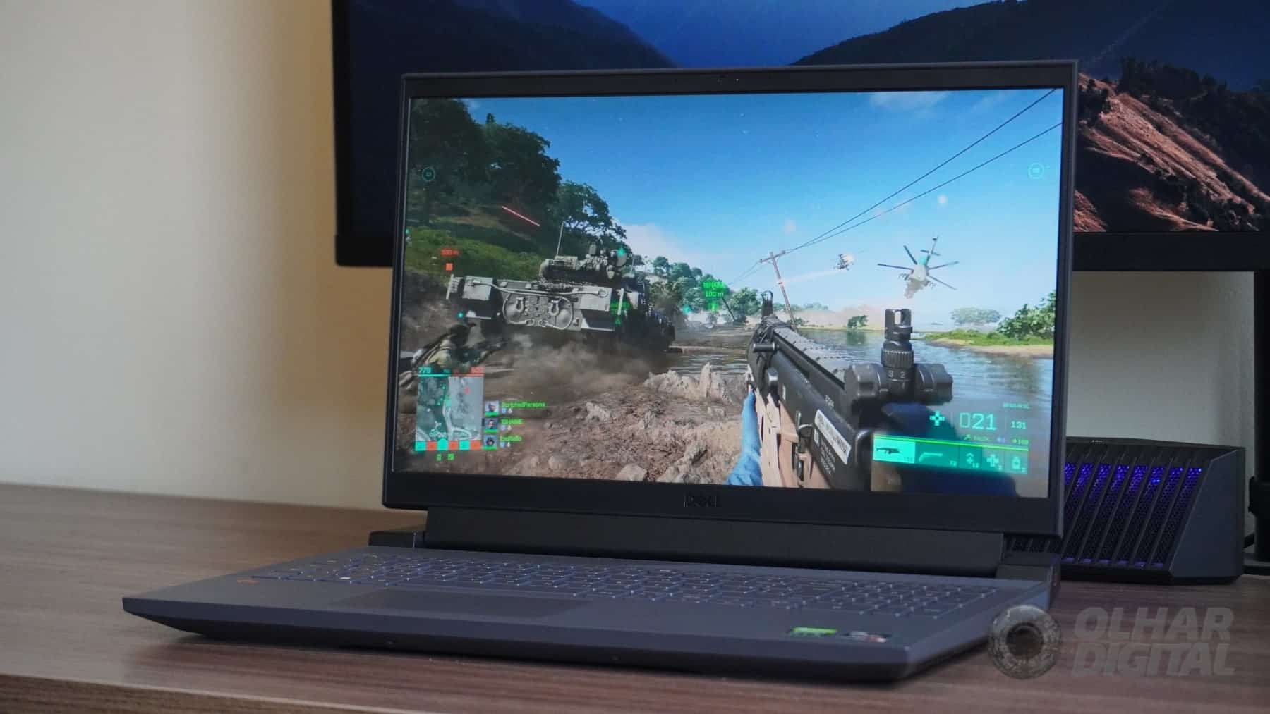 Dell G15 (2022) com chip AMD (Imagem: André Fogaça/Olhar Digital)