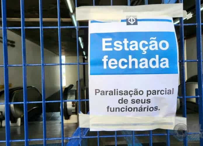 Greve metrô de São Paulo
