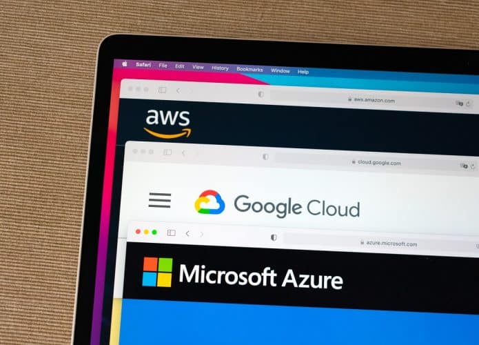 Serviços em nuvem, como da Microsoft