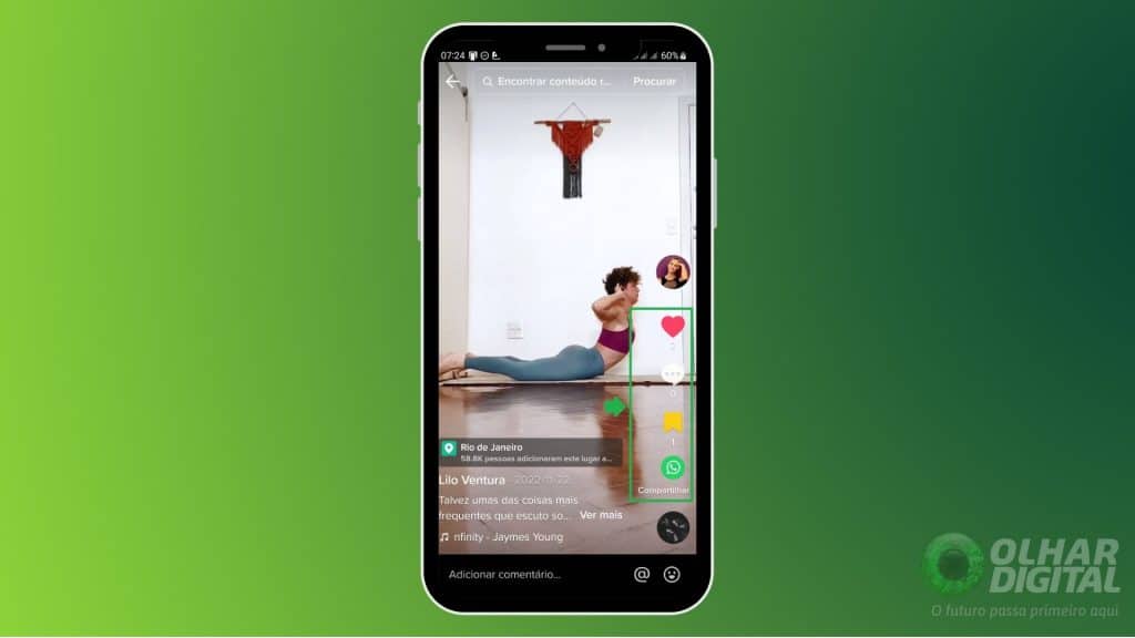Como achar vídeos salvos no TikTok
